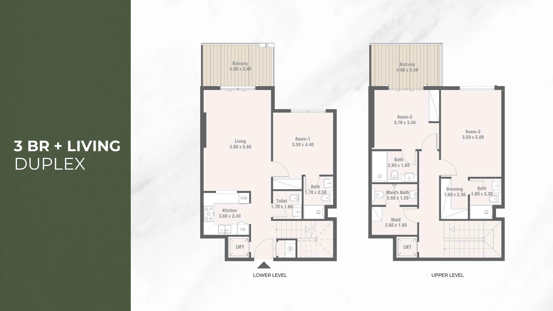 3 BR Duplex